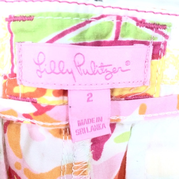 Lilly Pulitzer Women's Shorts Floral Patchwork 2 - Picture 6 of 6